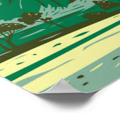 Nationaal park Mauna Loa Vintage Hawaii Volcanoes Poster (Hoek)