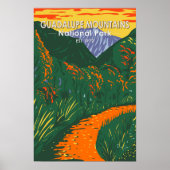 Nationaal Park McKittrick Guadalupe Mountains Poster (Voorkant)