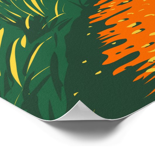 Nationaal Park McKittrick Guadalupe Mountains Poster (Hoek)