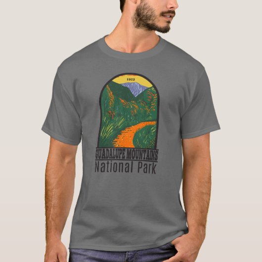 Nationaal Park McKittrick Guadalupe Mountains T-shirt (Voorkant)