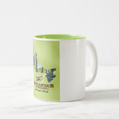 nationaal park mercantour Frankrijk reisposterkaar Tweekleurige Koffiemok (Voorkant rechts)