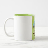 nationaal park mercantour Frankrijk reisposterkaar Tweekleurige Koffiemok (Links)