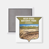 Nationaal park Mesa Verde Ancestral Puebloan Magneet (Voorkant / Achterkant)