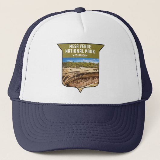 Nationaal park Mesa Verde Ancestral Puebloan Trucker Pet (Voorkant)