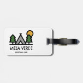 Nationaal park Mesa Verde Bagagelabel (Achterkant horizontaal)