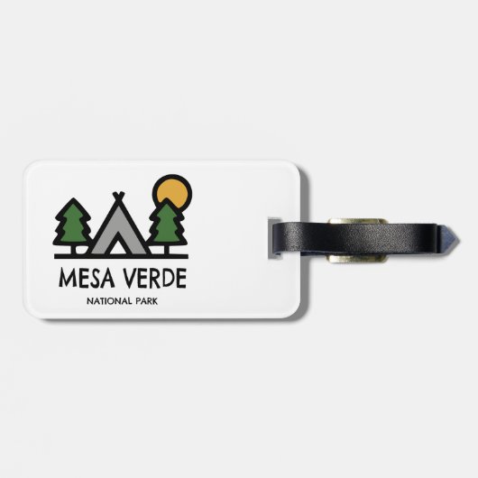 Nationaal park Mesa Verde Bagagelabel (Achterkant horizontaal)