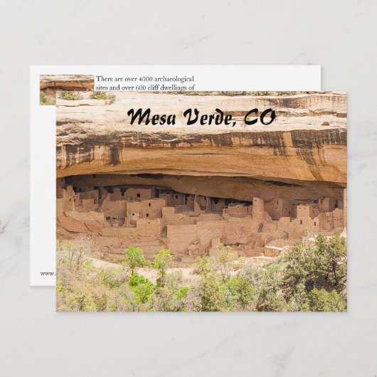Nationaal park Mesa Verde Briefkaart (Voorkant / Achterkant)