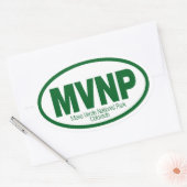 Nationaal park Mesa Verde Ovale Sticker (Envelop)