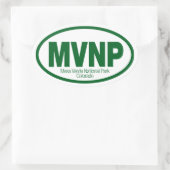 Nationaal park Mesa Verde Ovale Sticker (Tas)