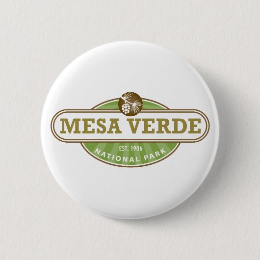 Nationaal park Mesa Verde Ronde Button 5,7 Cm (Voorkant)