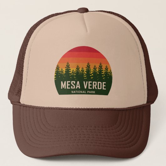 Nationaal park Mesa Verde Trucker Pet (Voorkant)