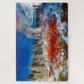 Nationaal park met geelsteen. Kerstgroeten Legpuzzel (Verticaal)