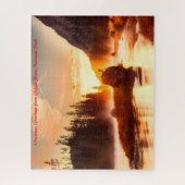 Nationaal park met geelsteen. Kerstgroeten Legpuzzel (Verticaal)