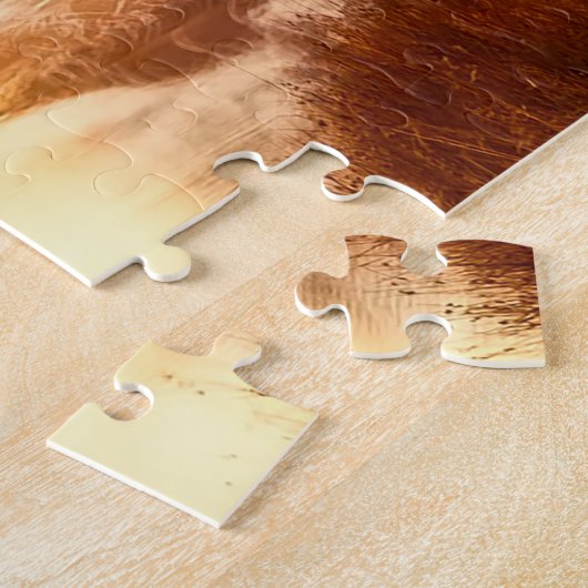 Nationaal park met geelsteen. Kerstgroeten Legpuzzel (Zijkant)