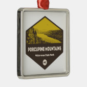 Nationaal Park Michigan Metalen Ornament (Rechts)