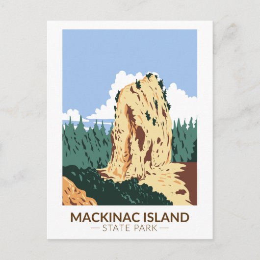 Nationaal park Michigan Sugar Loaf Briefkaart (Voorkant)