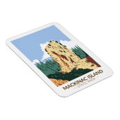 Nationaal park Michigan Sugar Loaf Magneet (Rechterzijde)