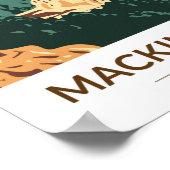 Nationaal park Michigan Sugar Loaf Poster (Hoek)