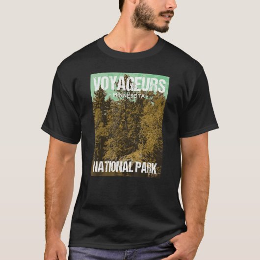 Nationaal park Minnesota Poster Design T-shirt (Voorkant)