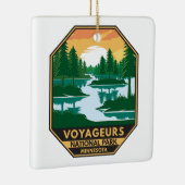 Nationaal Park Minnesota Sunset Embleem Keramisch Ornament (Rechts)