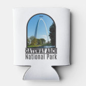 Nationaal park Missouri voor gatewayarch Blikjeskoeler (Achterkant)