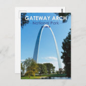 Nationaal park Missouri voor gatewayarch Briefkaart (Voorkant / Achterkant)