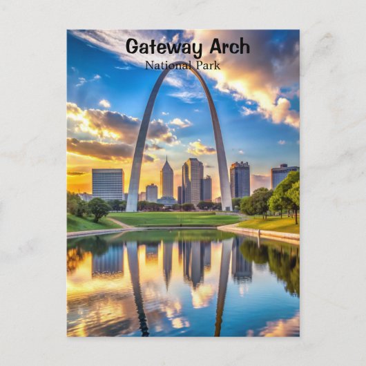 Nationaal park Missouri voor gatewayarch Briefkaart (Voorkant)