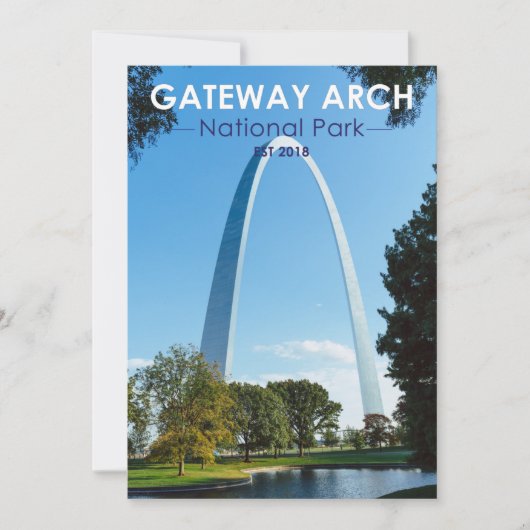 Nationaal park Missouri voor gatewayarch Feestdagenkaart (Voorkant)