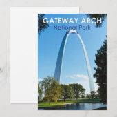 Nationaal park Missouri voor gatewayarch Feestdagenkaart (Voorkant / Achterkant)