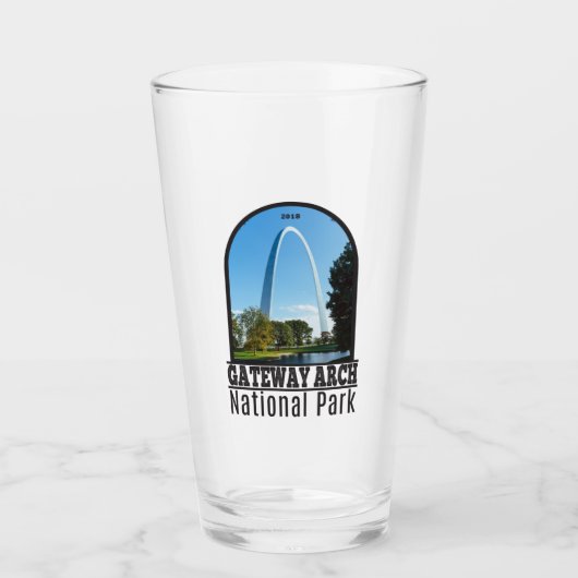 Nationaal park Missouri voor gatewayarch Glas (Voorkant)