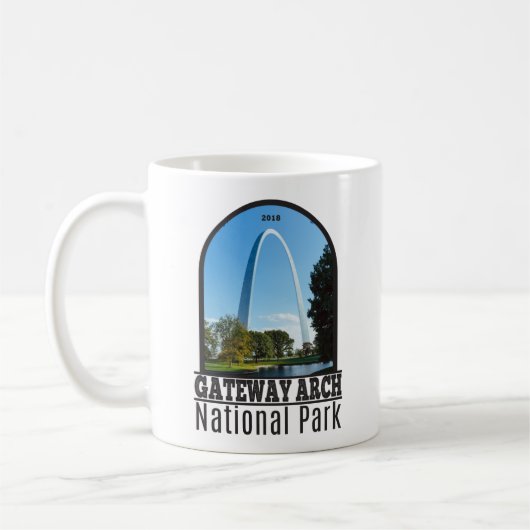 Nationaal park Missouri voor gatewayarch Koffiemok (Links)