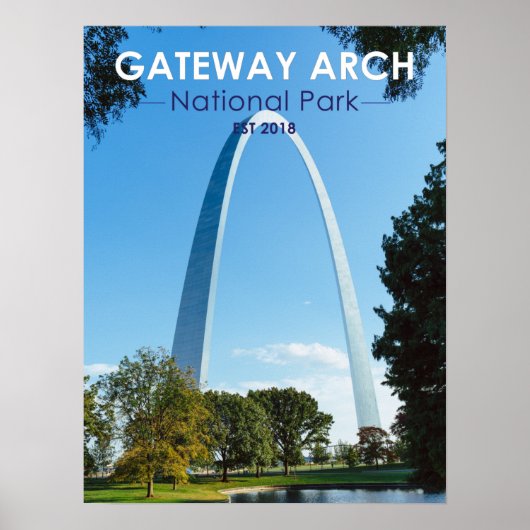 Nationaal park Missouri voor gatewayarch Poster (Voorkant)
