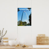 Nationaal park Missouri voor gatewayarch Poster (Keuken)