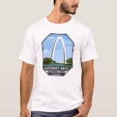 Nationaal park Missouri voor gatewayarch T-shirt (Voorkant)