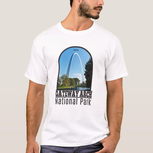 Nationaal park Missouri voor gatewayarch T-shirt (Voorkant)