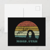 Nationaal park Moab Utah  sunset Arches Feestdagenkaart (Voorkant / Achterkant)