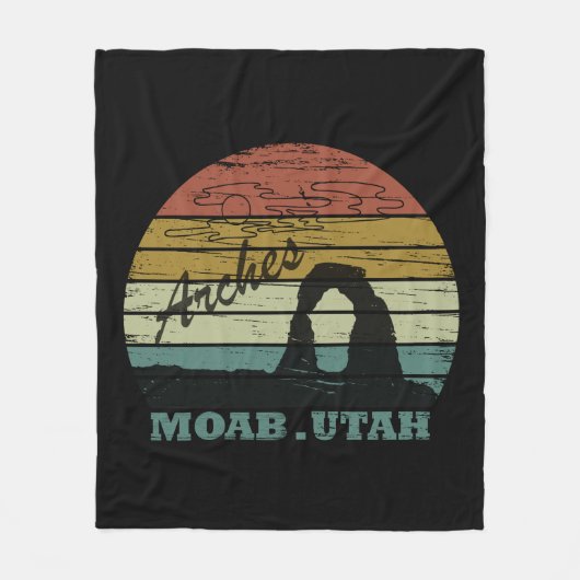 Nationaal park Moab Utah  sunset Arches Fleece Deken (Voorkant)