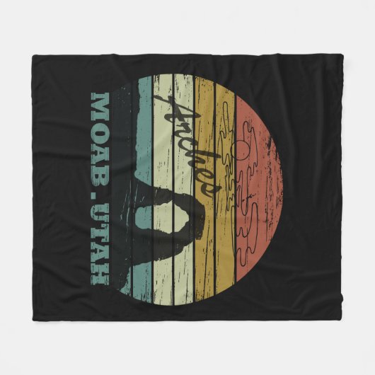 Nationaal park Moab Utah  sunset Arches Fleece Deken (Voorkant (Horizontaal))