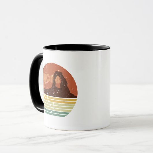 Nationaal park Moab Utah  sunset Arches Mok (Voorkant links)