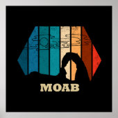 Nationaal park Moab Utah  sunset Arches Poster (Voorkant)