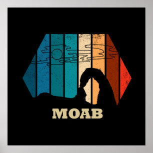 Nationaal park Moab Utah sunset Arches Poster