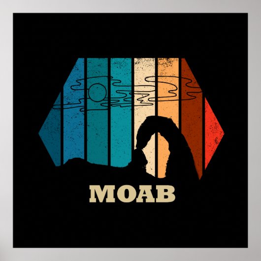 Nationaal park Moab Utah sunset Arches Poster (Voorkant)