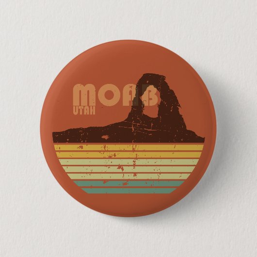 Nationaal park Moab Utah  sunset Arches Ronde Button 5,7 Cm (Voorkant)