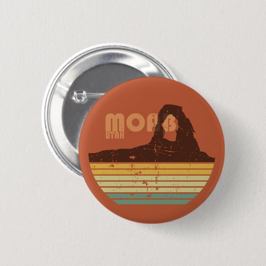 Nationaal park Moab Utah  sunset Arches Ronde Button 5,7 Cm (Voorkant /achterkant)