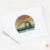 Nationaal park Moab Utah sunset Arches Ronde Sticker (Envelop)
