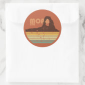 Nationaal park Moab Utah sunset Arches Ronde Sticker (Tas)