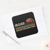 Nationaal park Moab Utah sunset Arches Vierkante Sticker (Envelop)