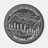 Nationaal park Monoline in het Guadalupe-gebergte Magneet (Voorkant)