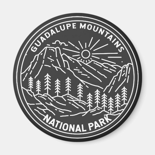 Nationaal park Monoline in het Guadalupe-gebergte Magneet (Voorkant)