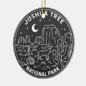 Nationaal Park  monoline Keramisch Ornament (Links)